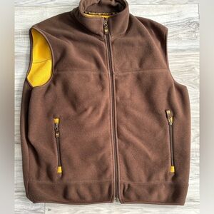 Vintage WindRiver Fleece Vest Brown Yellow | Size Large | Outdoor Gorpcore